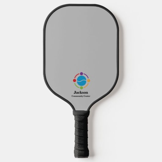 Raquette De Pickleball Grey Community Centre ou Business Logo (Recto)