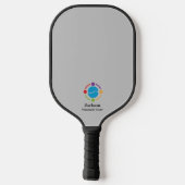 Raquette De Pickleball Grey Community Centre ou Business Logo (Verso)