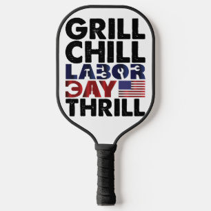 Raquette De Pickleball Grill Usa America Fête du Travail Chill Thrill BBQ