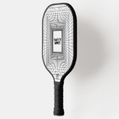 Raquette De Pickleball grille cible Pickleball noir et blanc Paddle (Gauche)