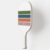 Raquette De Pickleball Grille de nom minimal moderne personnalisée (Gauche)