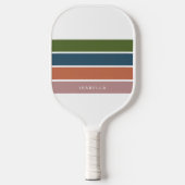 Raquette De Pickleball Grille de nom minimal moderne personnalisée (Recto)
