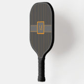 Raquette De Pickleball Gris avec des rayures orange (Gauche)