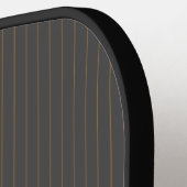 Raquette De Pickleball Gris avec des rayures orange (Détail gauche)