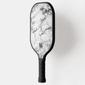Raquette De Pickleball Gris Clair Et Noir Marbré (Gauche)