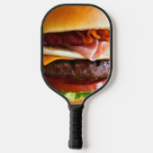Raquette De Pickleball Gros hamburger drôle (Verso)