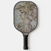 Raquette De Pickleball Guerrier casqué de Léonard (Recto)