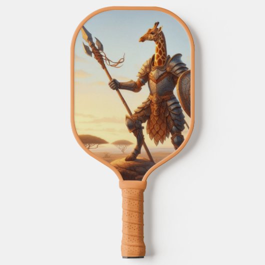 Raquette De Pickleball Guerrier de girafe (Recto)