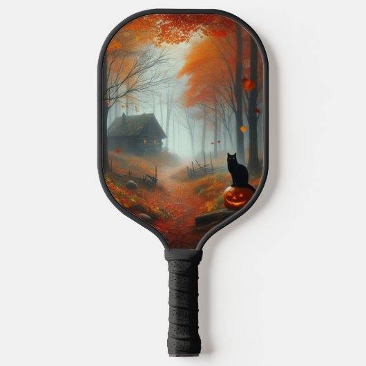 Raquette De Pickleball Halloween/Automne/Automne/citrouille/chat (Recto)