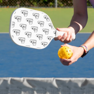 Raquette De Pickleball Halloween, Blancs Fantômes, Tricoter Ou Traiter, B