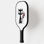 Raquette De Pickleball Halloween de baseball de chat noir (Gauche)