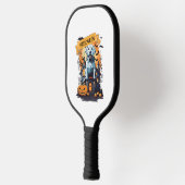 RAQUETTE DE PICKLEBALL HALLOWEEN ET CHIEN (Gauche)