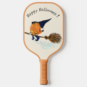 Raquette De Pickleball Halloween Sorcière Citrouille volant Pickleball Pa