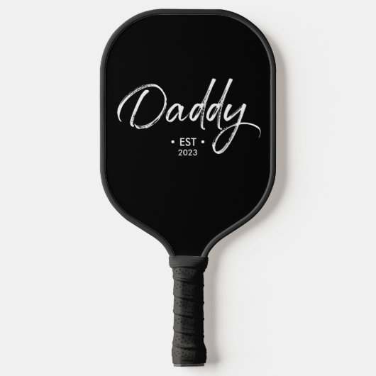Raquette De Pickleball Handlettering Script papa Etabli année (Recto)