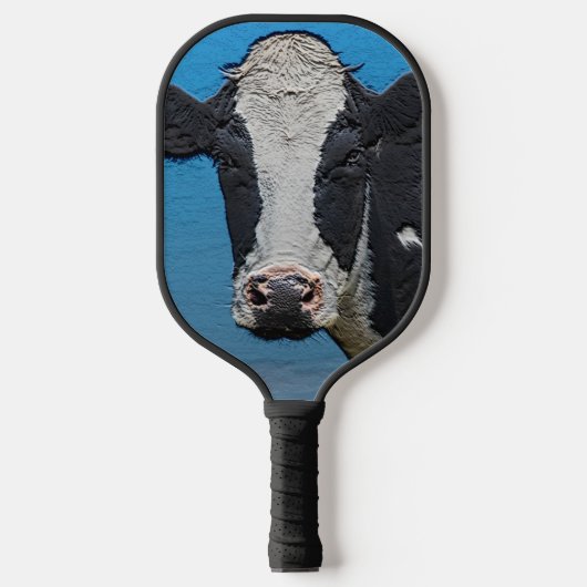 Raquette De Pickleball Happy Cow Portrait (Recto)