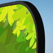 Raquette De Pickleball Happy Crazy Retro Fleurs arc-en-ciel avec initial