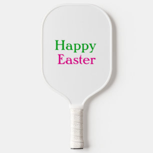 Raquette De Pickleball Happy easter boho vert rose enfants ajouter nom ti