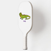 Raquette De Pickleball Happy green iguana cartoon (Gauche)