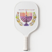 Raquette De Pickleball Happy Hanoukka Pickle Ball Racket (Verso)