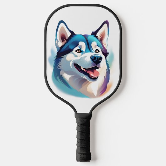 Raquette De Pickleball Happy Husky Dog Pet (Recto)
