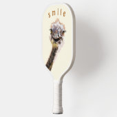 Raquette De Pickleball Happy Ostrich Smile Pickleball Paddle Funny (Gauche)