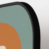 Raquette De Pickleball Hate Has No Home Here Retro Rainbow (Détail gauche)