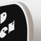 Raquette De Pickleball Haunween Éffrayant gothique crâne araignée Web (Détail gauche)