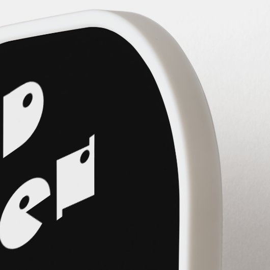 Raquette De Pickleball Haunween Éffrayant gothique crâne araignée Web (Détail gauche)