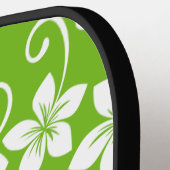 RAQUETTE DE PICKLEBALL HAWAÏ BLEU (CITRON VERT) (Détail gauche)