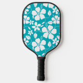 RAQUETTE DE PICKLEBALL HAWAIIAN HULA (HIBISCUS) TURQUOISE (Verso)