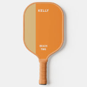 Raquette De Pickleball Heure d'été Plage Heure Jeux extérieurs Nom (Verso)