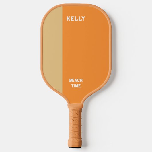 Raquette De Pickleball Heure d'été Plage Heure Jeux extérieurs Nom (Verso)