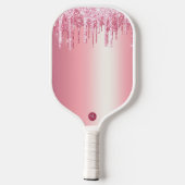 RAQUETTE DE PICKLEBALL HEUREUSE SAINTE-VALENTIN PINK PARTIES SCINTILLANT  (Verso)