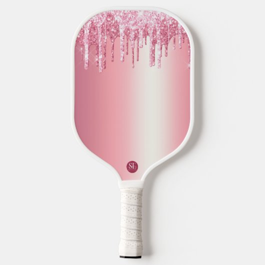 RAQUETTE DE PICKLEBALL HEUREUSE SAINTE-VALENTIN PINK PARTIES SCINTILLANT  (Verso)