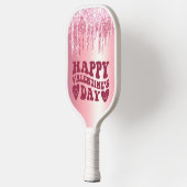 RAQUETTE DE PICKLEBALL HEUREUSE SAINTE-VALENTIN PINK PARTIES SCINTILLANT  (Gauche)