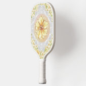 Raquette De Pickleball Hibiscus & dentelle JAUNE (Gauche)
