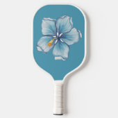 Raquette De Pickleball Hibiscus & dentelle TURQUOISE (Verso)