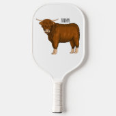 Raquette De Pickleball Highland cow (Verso)