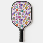 Raquette De Pickleball Hippie de la Fleur de Funky 70 rétro (Verso)