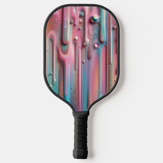 Raquette de Pickleball Holographique Iridienne à É (Verso)