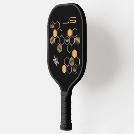 Raquette De Pickleball Honeycomb And Bees (Gauche)