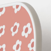 Raquette De Pickleball Horloge murale florale (Détail gauche)