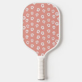 Raquette De Pickleball Horloge murale florale (Recto)
