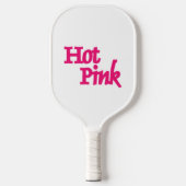 Raquette De Pickleball Hot Pink nom blanc pagaie à pickleball (Recto)