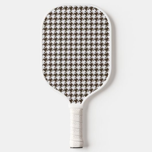 Raquette De Pickleball Houndstooth de Brown Combination par Shirley Taylo (Recto)