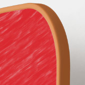 Raquette De Pickleball Huile rouge peinte (Détail gauche)