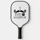 Raquette De Pickleball Humour de la moustache noire (Verso)