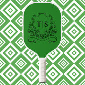 Raquette De Pickleball Hunter Green Monogram Classic Crest