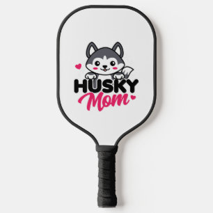 Raquette De Pickleball Husky Chig Maman Cute Kawaii Design