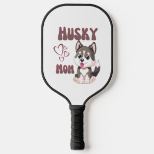 Raquette De Pickleball Husky Dog Mom Kawaii Puppy Cute Conception amusant